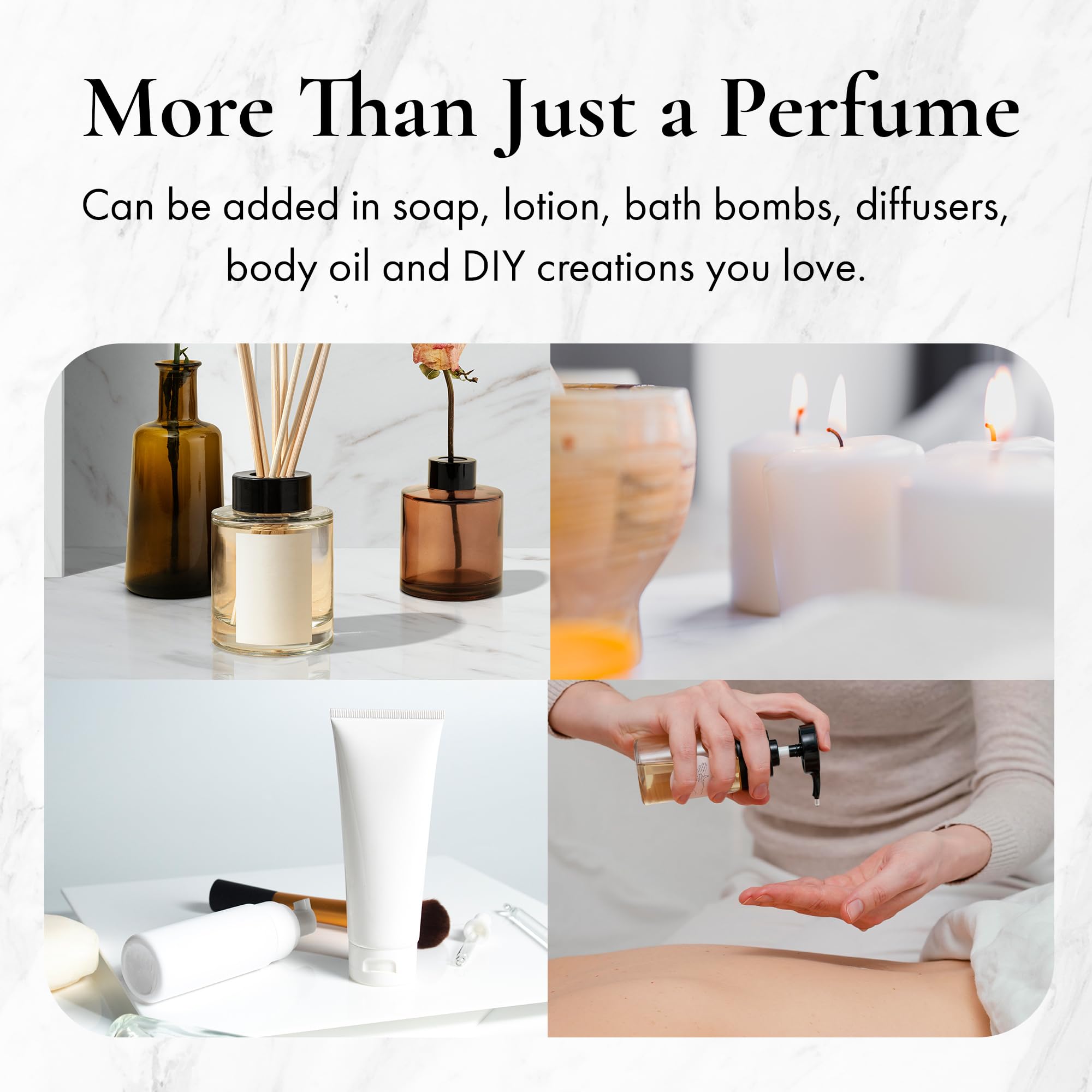 Travel-friendly Amber White Type Fragrance Oil roll-on in compact size