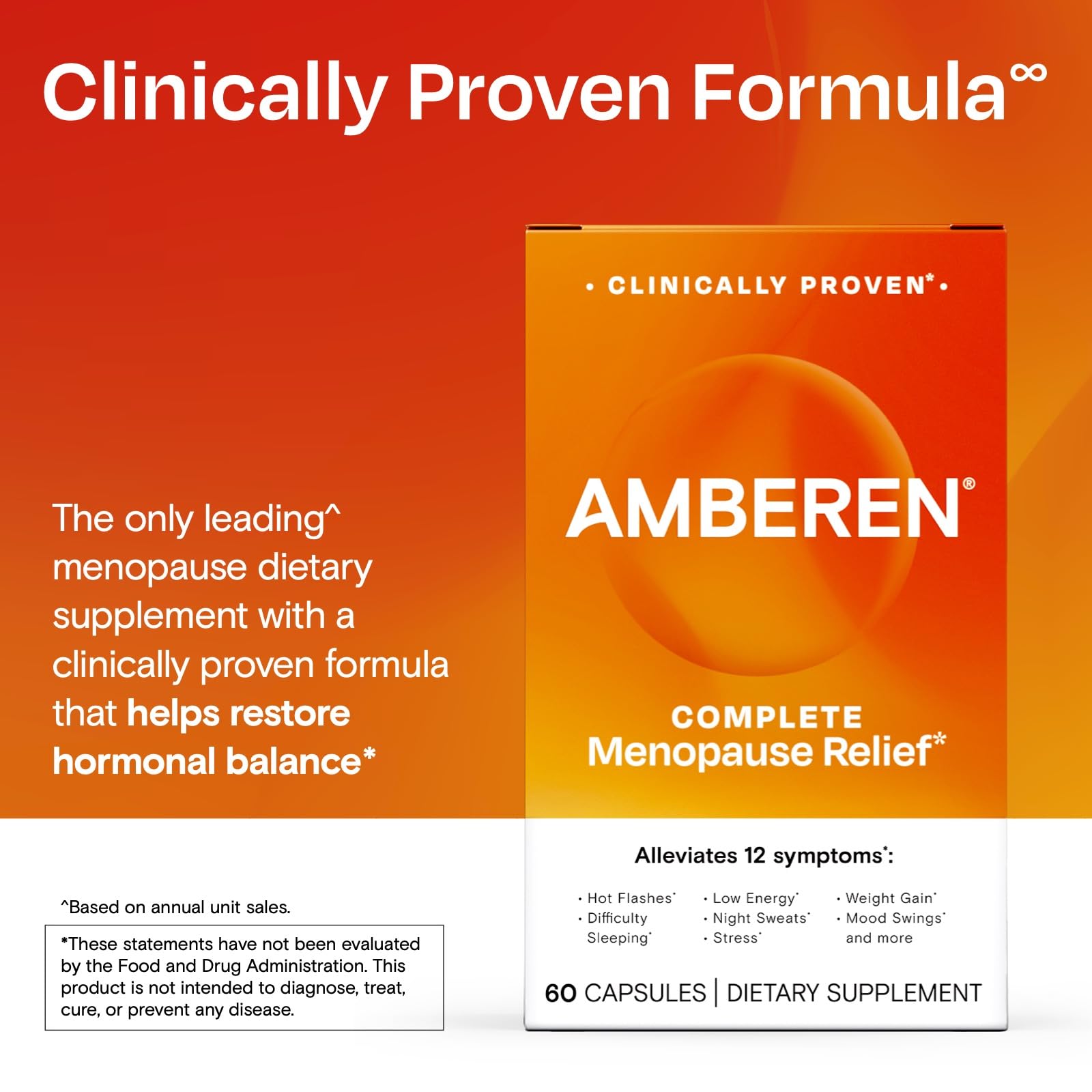Amberen hot flashes relief visual suggests symptom relief possibilities