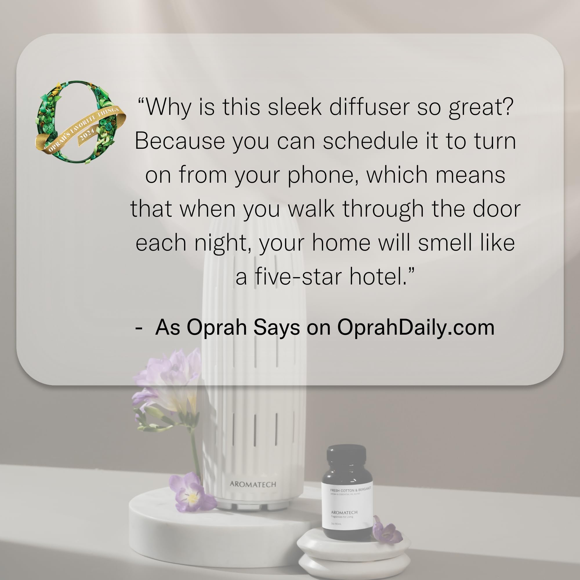 AromaTech Ambience Diffuser app control interface