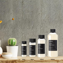 Ambient scene featuring Noir Mystique diffuser oil in a luxurious room