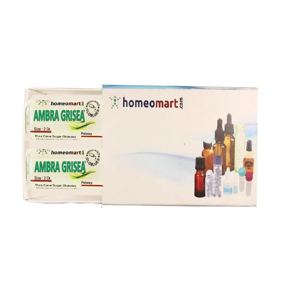 Front view of Ambra Grisea Homeopathy Pellets 30C Pack of 2