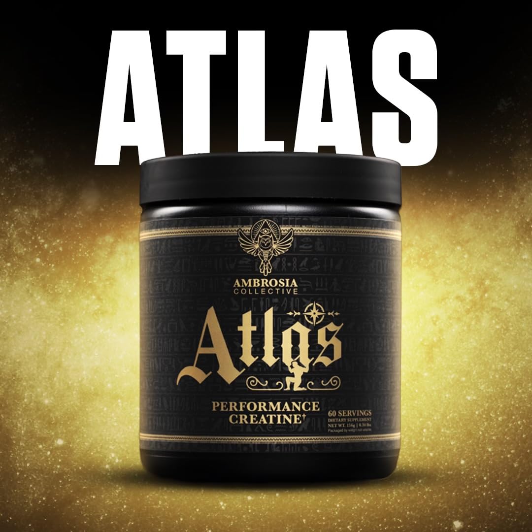 Close-up of Creapure Creatine mark on Atlas jar