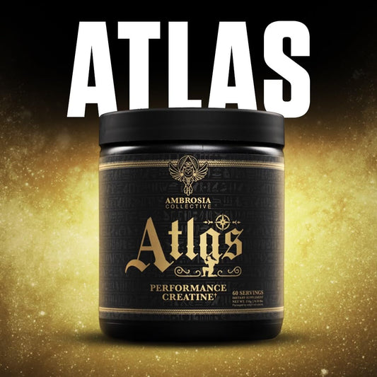 Close-up of Creapure Creatine mark on Atlas jar