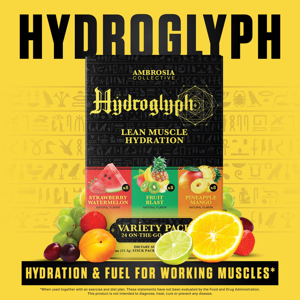 Athlete using Hydroglyph during training hydration