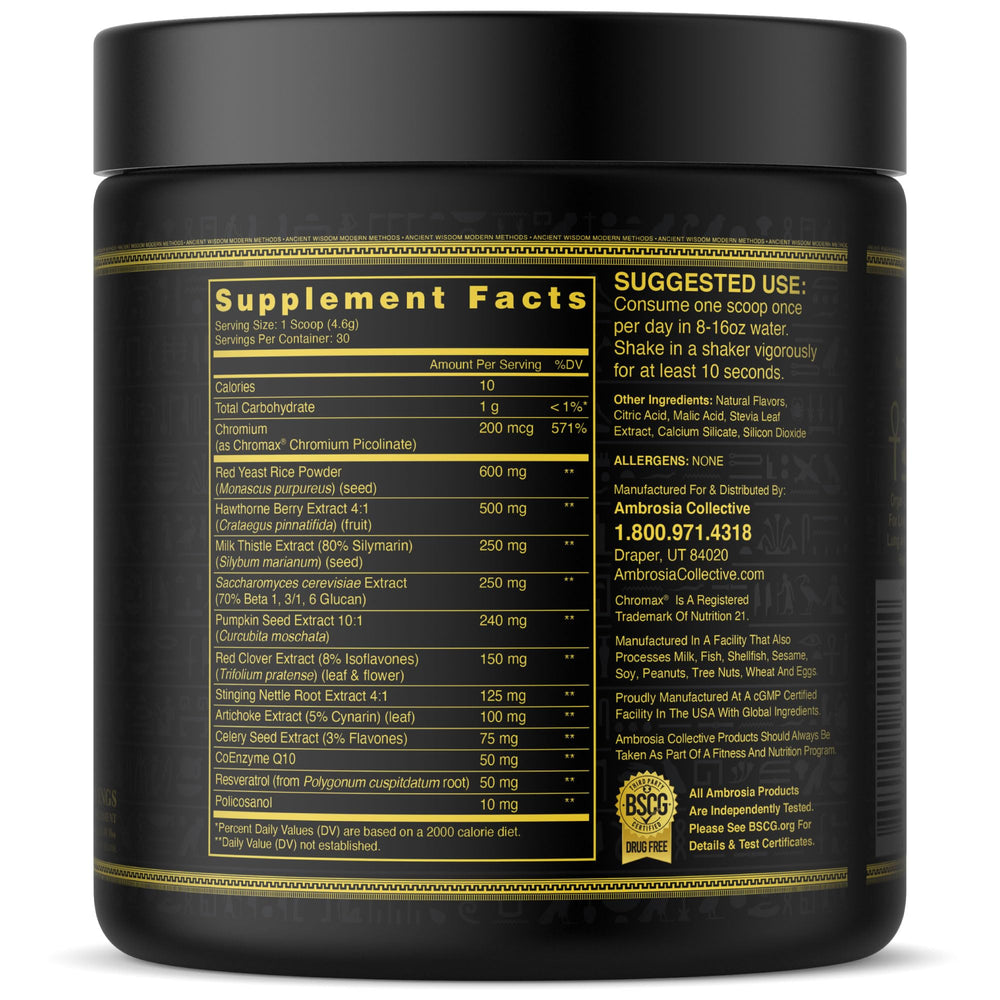 Ambrosia Nektar packaging showing 30 servings