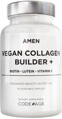 Amen Plant-Based Vegan Collagen Builder bottle front view