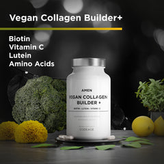Bottle side view with 30 capsules