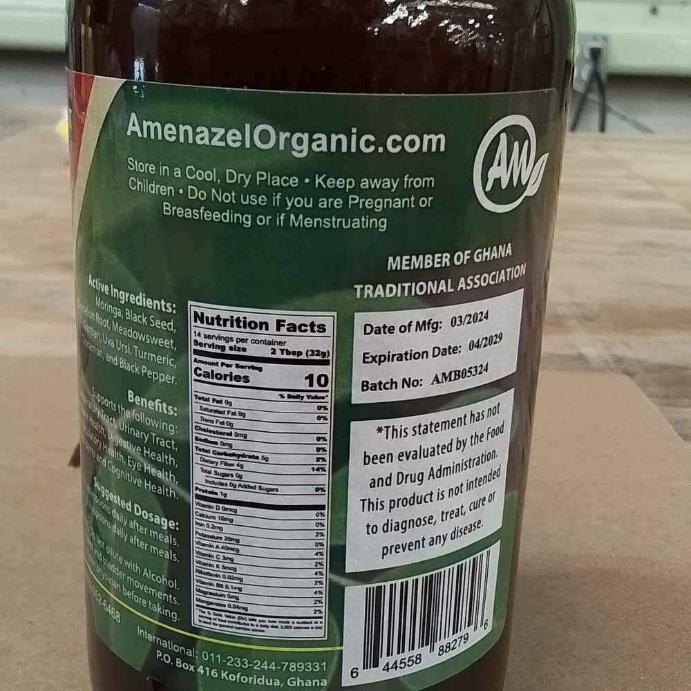 Serving spoon with Amenazel Moringa Bitters