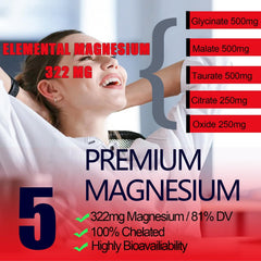 8-in-1 cortisol support ingredients: Magnesium, L-Theanine, KSM-66 Ashwagandha