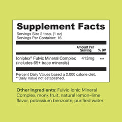 Side view of the bottle with product information visible