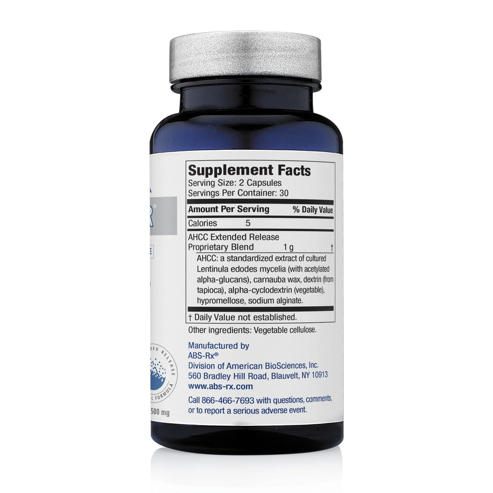 Close-up of ImmPower ER AHCC capsules