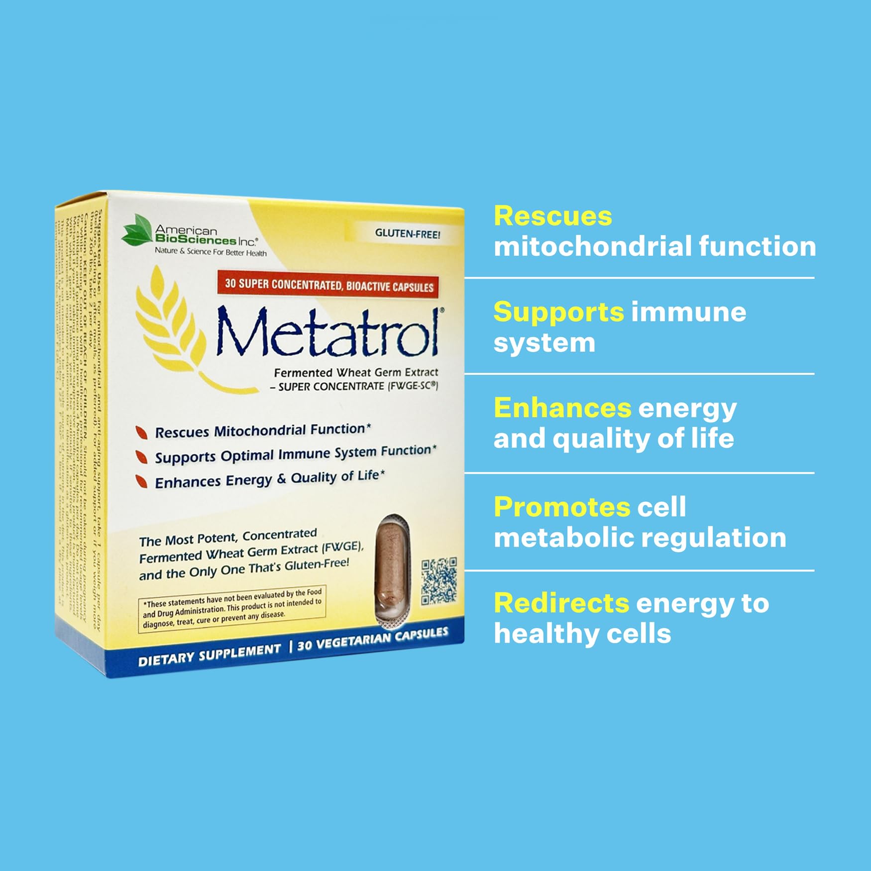 American BioSciences Metatrol manufactured in the USA