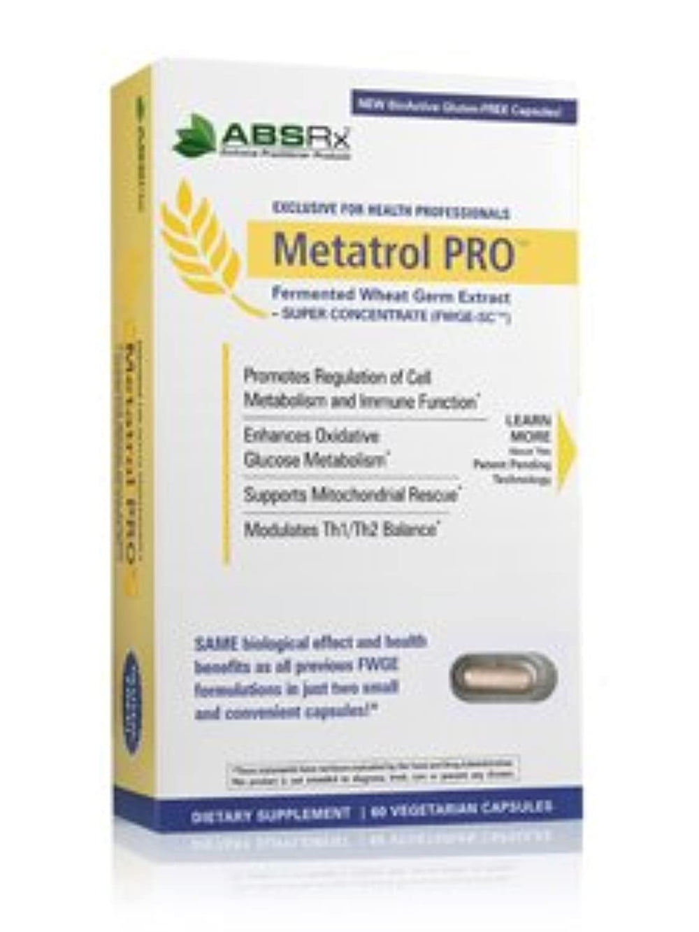 Bottle of American BioSciences Metatrol Pro 60 VegCaps