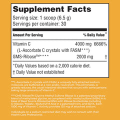 American Nutriceuticals Vitamin C Powder label emphasizing no artificial ingredients