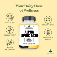 USA made in an FDA-registered facility badge for Alpha Lipoic Acid