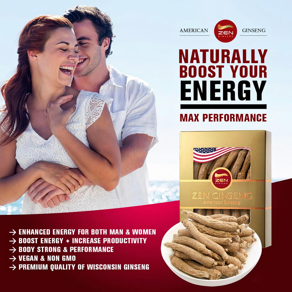 Packaging showing four 4 oz boxes of Wisconsin Ginseng