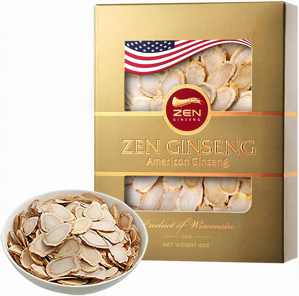 American Wisconsin Ginseng Slices 4 oz box