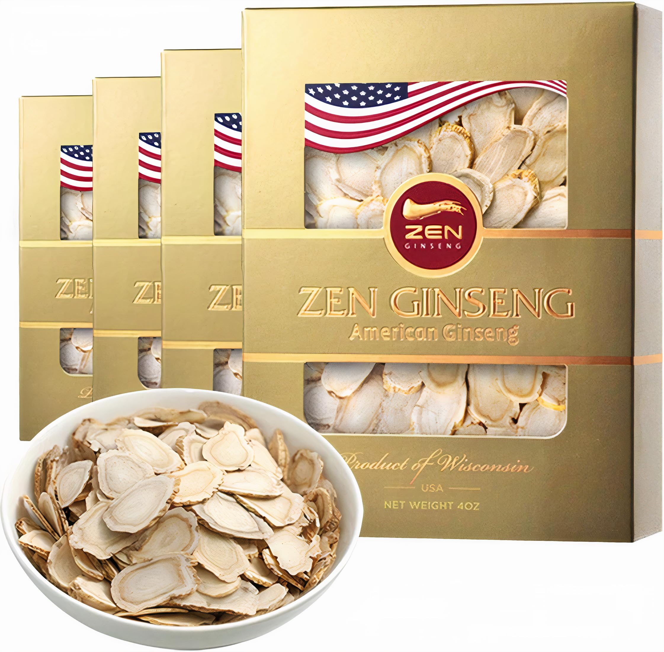 Hero image for American Wisconsin Ginseng Slices - 16 oz