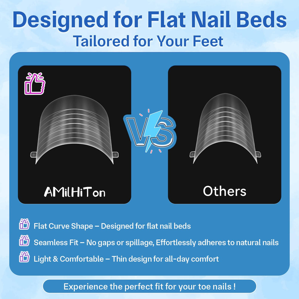 AMilHiTon reusable toe nail forms, durable and easy to clean after DIY sessions.