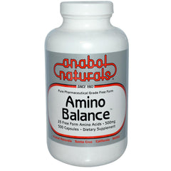 Bottle of Amino Balance 500 caps showing the label