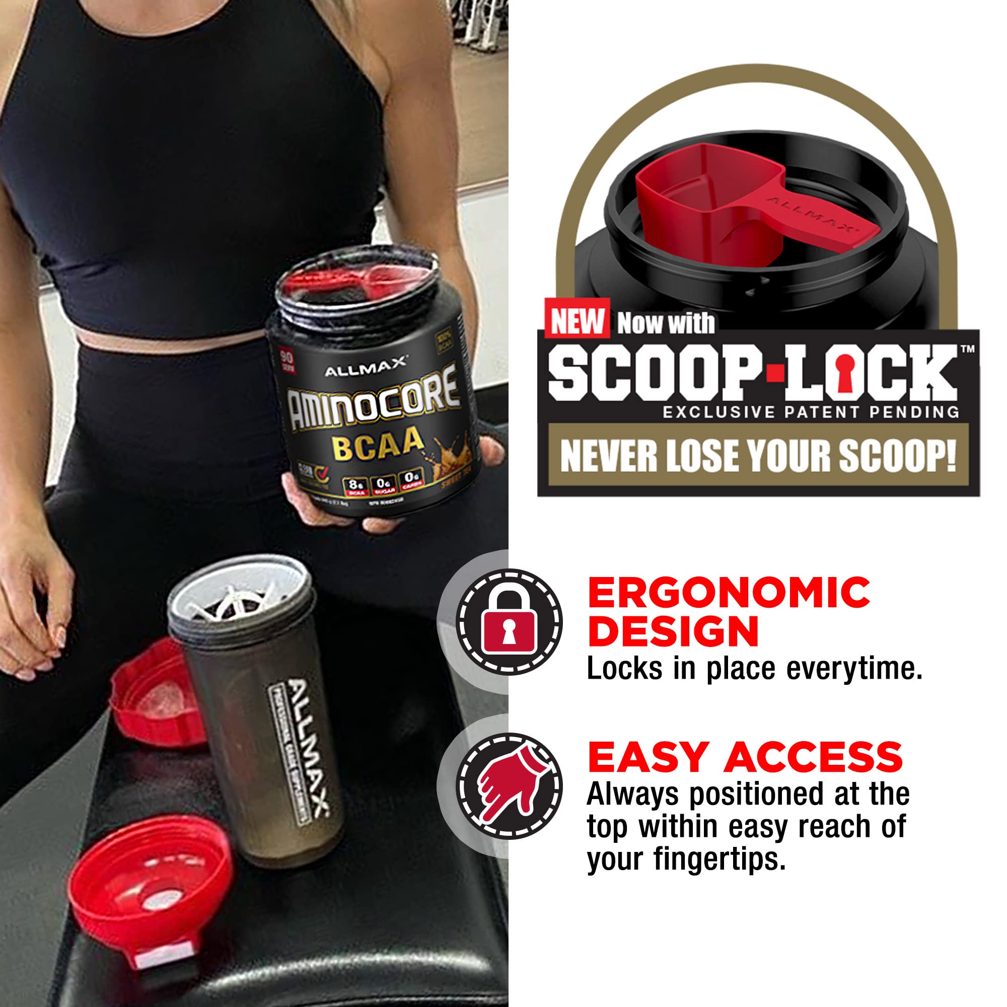Scoop of Fruit Punch AMINOCORE BCAA powder