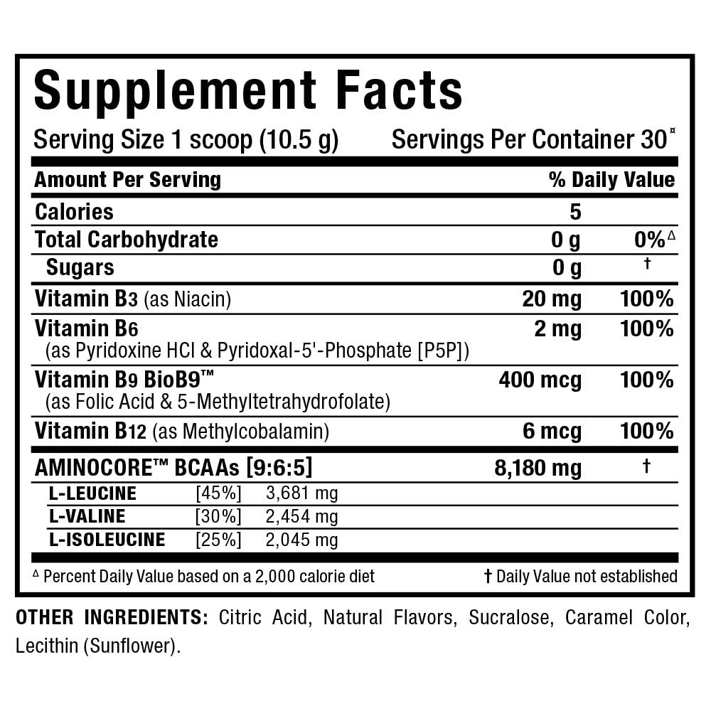 Post-workout recovery with AMINOCORE BCAA Powder