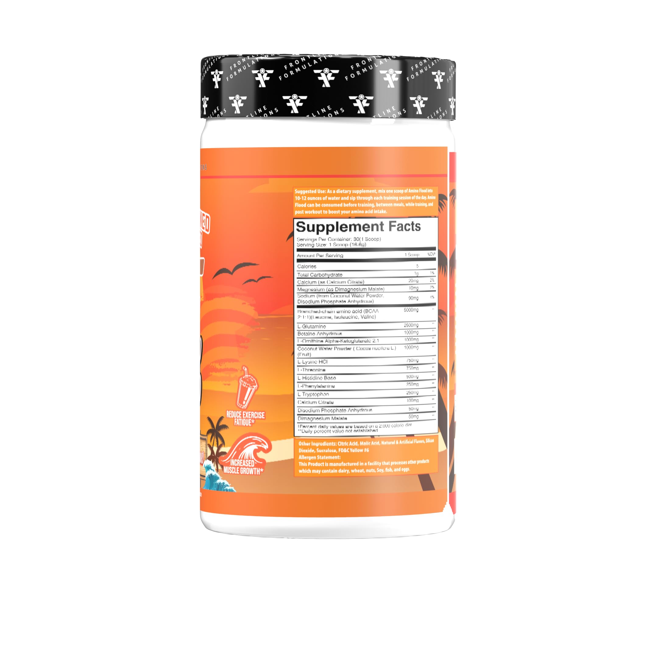 Shaker cup with Amino Flood ready to mix during workout