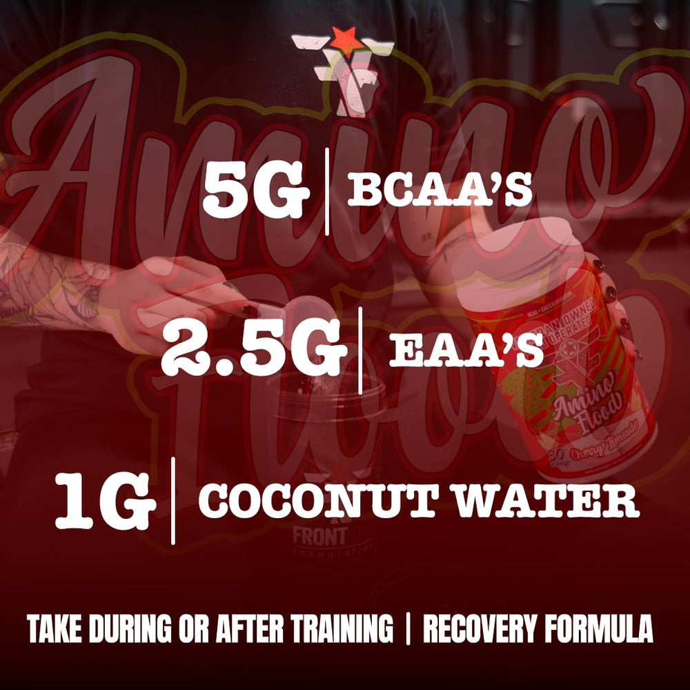Post-workout recovery with Amino Flood and electrolytes