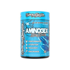 Aminogex Ultra bottle packshot showing Blue Shark Gummy flavor