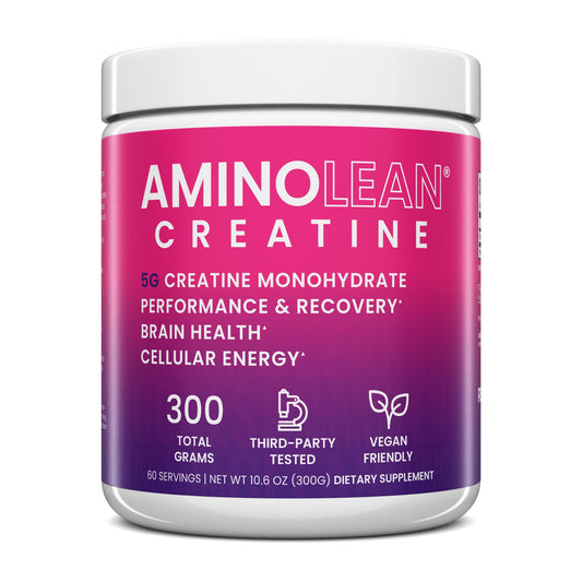 AminoLean Creatine 300g container front label