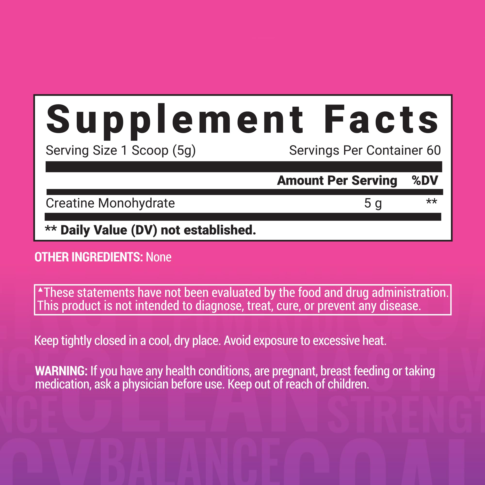 Creatine monohydrate powder in a scoop