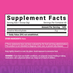 Creatine monohydrate powder in a scoop