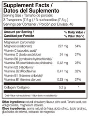 AML Sport Collagen powder package in Strawberry flavor – 350g, back label visible.