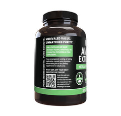 Close-up of single-ingredient Amla Extract capsules