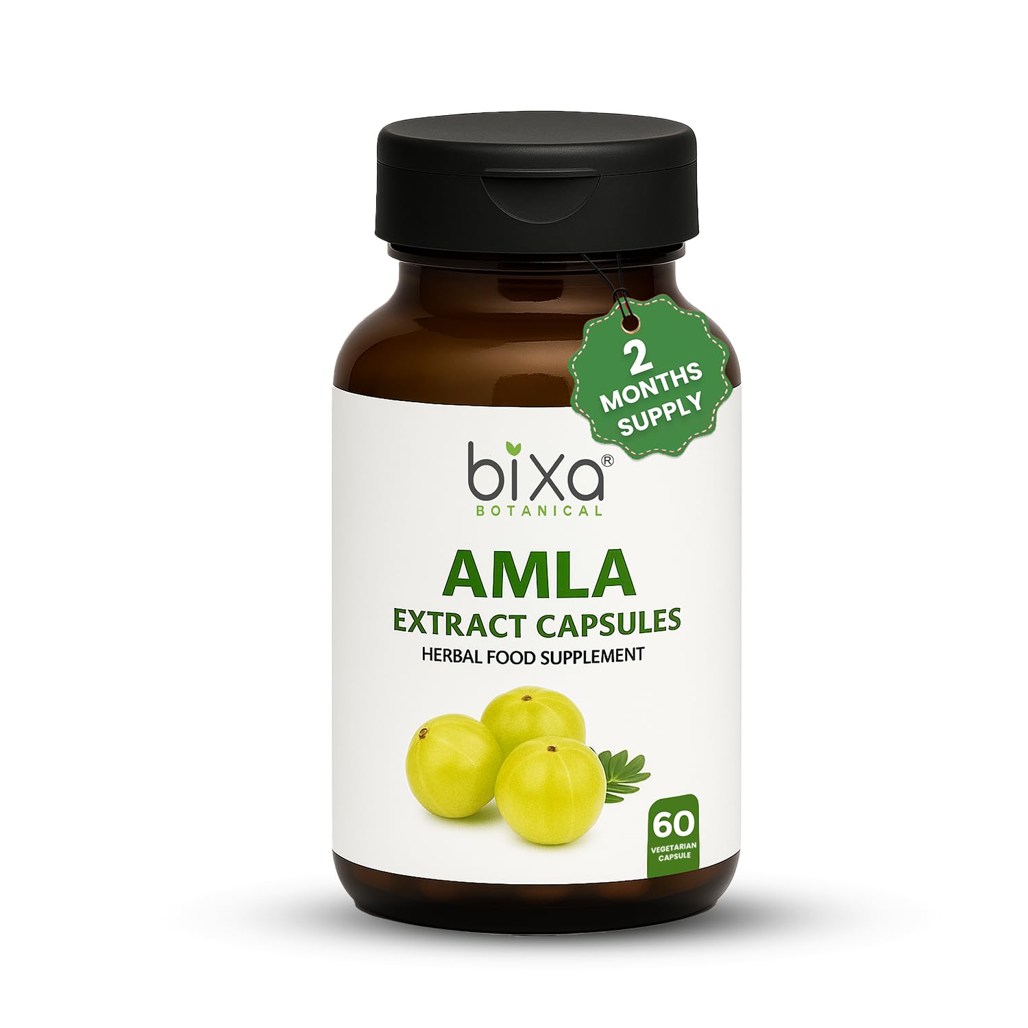 Amla Extract Capsule bottle with 60 vegan capsules