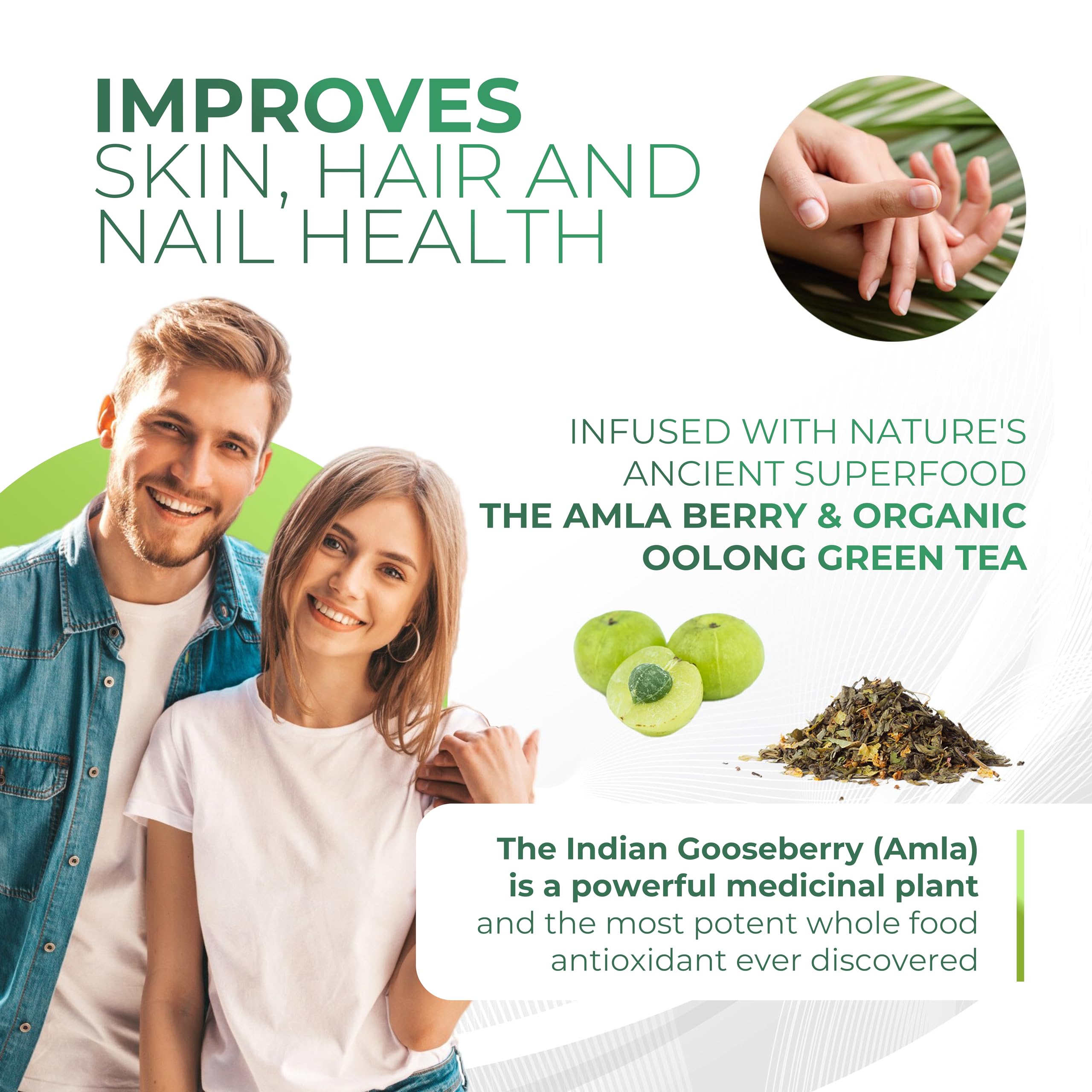 Amla Green wild-harvested amla berries display rich color and natural purity