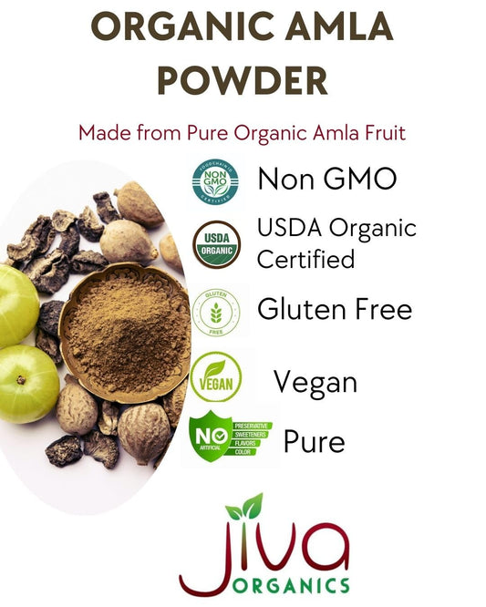 Jiva Organics Organic Amla Powder from India
