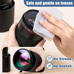 Ammonia-free lens cleaner wipes