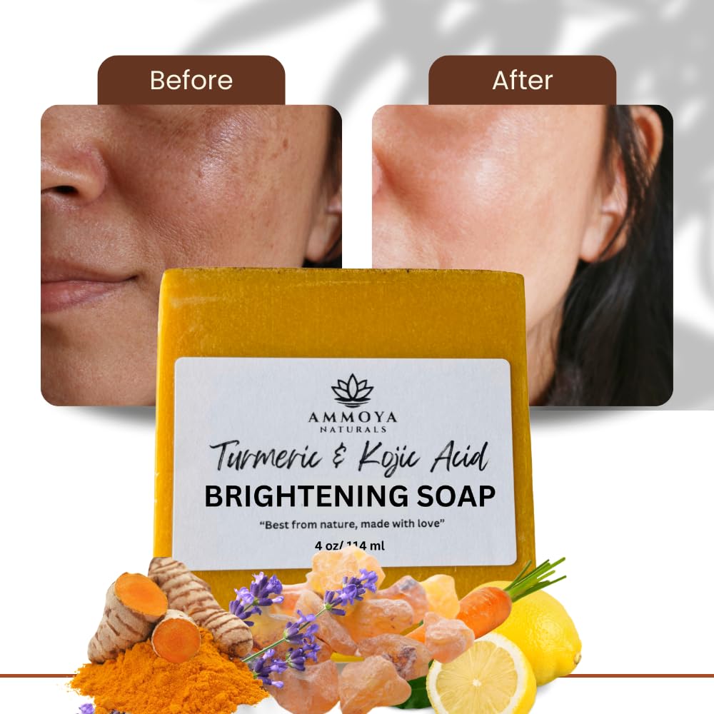 Creamy lather from Ammoya Naturals turmeric soap for gentle cleansing.
