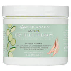 AMN SPA Dry Heel Therapy 4oz jar closeup for smoother heels.