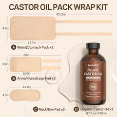 Wraps for knees, arms, and legs in the kit