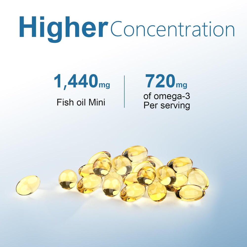 Graphic illustrating easy-to-swallow fish oil softgels