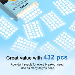 Amouy acne patch 12mm size covers larger blemishes effectively.