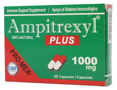 Ampitrexyl Plus 1000mg bottle back label