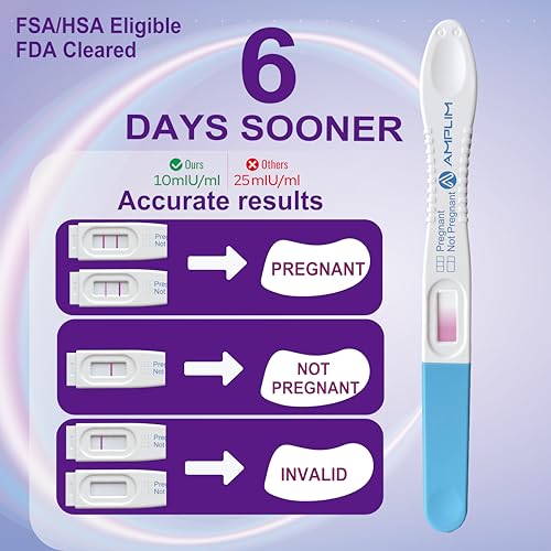 Midstream AMPLIM HCG pregnancy test sticks 10-count bulk