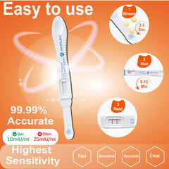 Pregnancy test result display showing two lines for pregnant