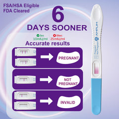 Amplim midstream pregnancy test – test strip close-up