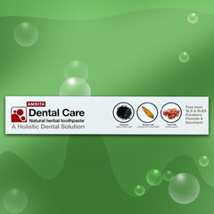 Front view of Amrita Life Herbal Toothpaste 100g tube