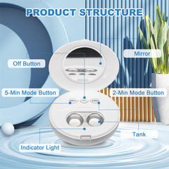 AMTAST Ultrasonic Contact Lens Cleaner side angle