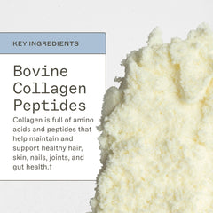 Amy Myers MD collagen powder label; highlights grass-fed origins and types I and III.